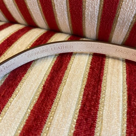 Brooks Brothers Red Fleece Brown Leather Waist belt size XS - Picture 2 of 4